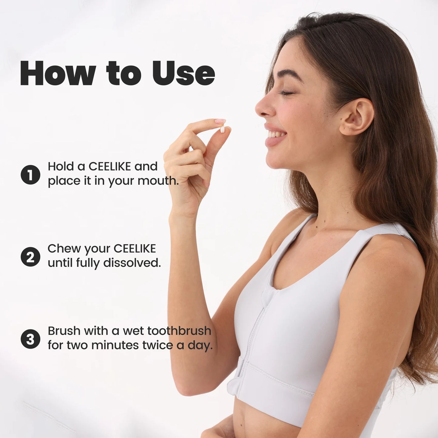 CEELIKE 5% Hydroxyapatite Toothpaste Tablets (62Tablets)