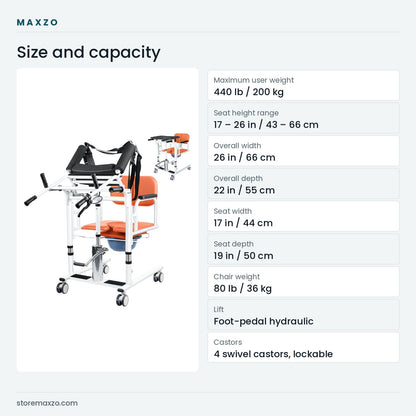 MAXZO Patient Transfer Chair
