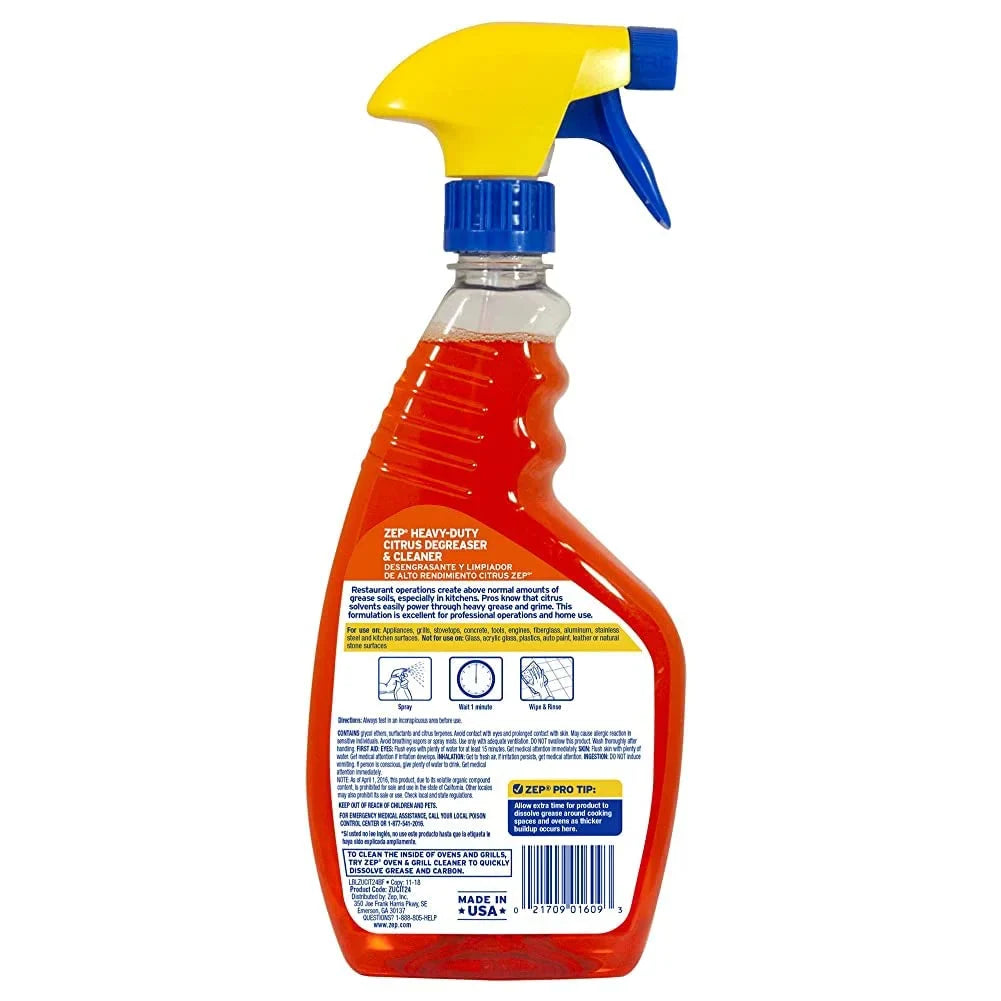 Zep Heavy-Duty Citrus Degreaser and Cleaner