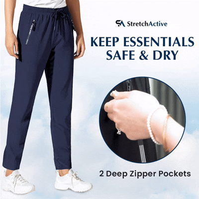 StretchActive - Women's Ultra Stretch Ice Silk Comfort Casual Pants