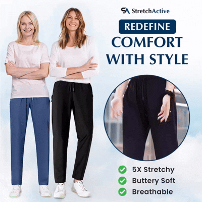 StretchActive - Women's Ultra Stretch Ice Silk Comfort Casual Pants
