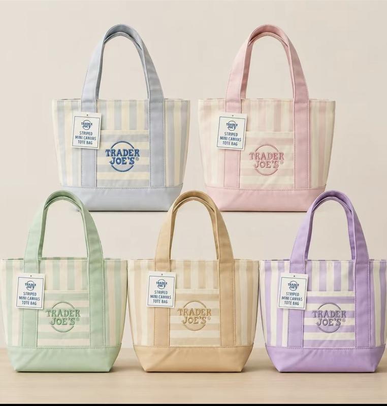 Trader Joe Women's Floral Tote Bag 5 pcs combo
