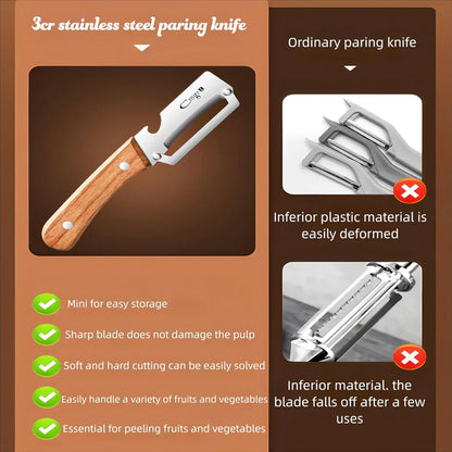 2-in-1 Premium Stainless Steel Vegetable Peeler Pro