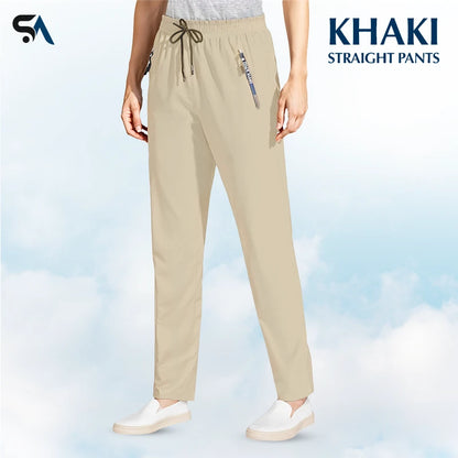StretchActive - Women's Ultra Stretch Ice Silk Comfort Casual Pants
