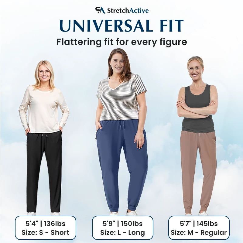 StretchActive - Women's Ultra Stretch Ice Silk Comfort Casual Pants