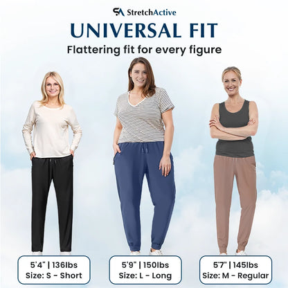 StretchActive - Women's Ultra Stretch Ice Silk Comfort Casual Pants