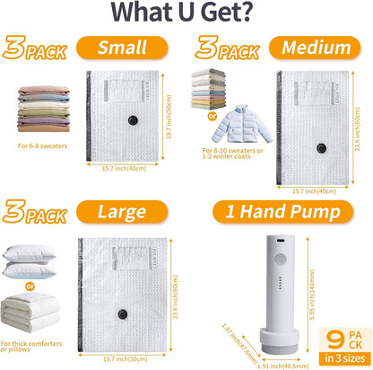 NOVA™️  Vacuum Bags with Electric Pump (9 Pack)