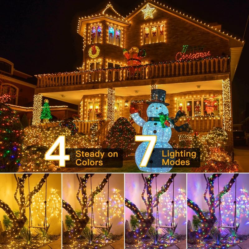 210FT 640LED Color Changing Christmas Lights