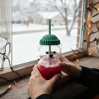 Premium Cute Bear Glass Cup