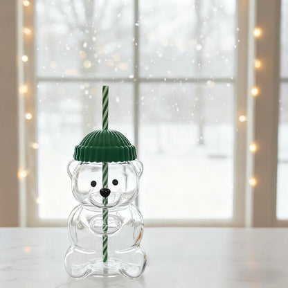Premium Cute Bear Glass Cup