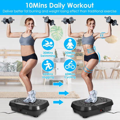 NOVA™ Vibration Plate Exercise Machine – 120 Speeds, Remote, Resistance Bands & Wireless Music