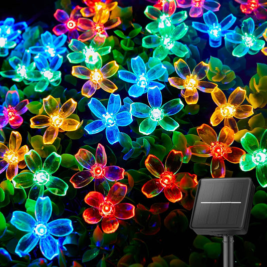 Brightown 60 LED Solar Flower String Lights