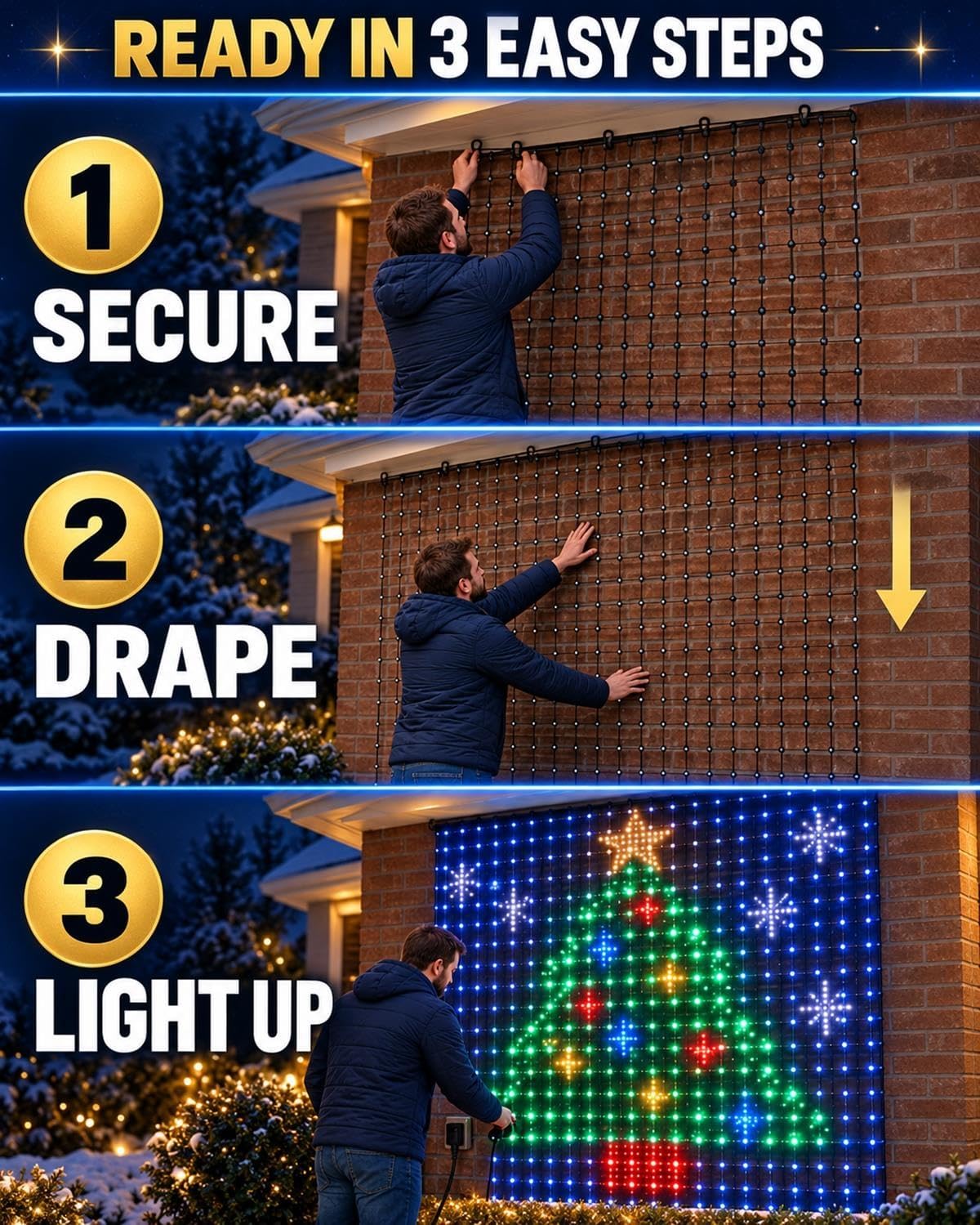 Smart Wall Curtain Light