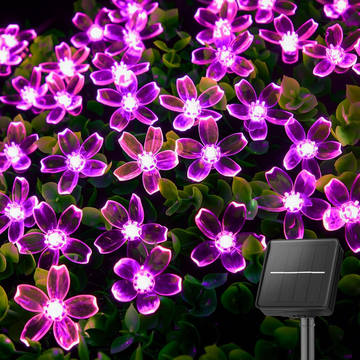 Brightown 60 LED Solar Flower String Lights