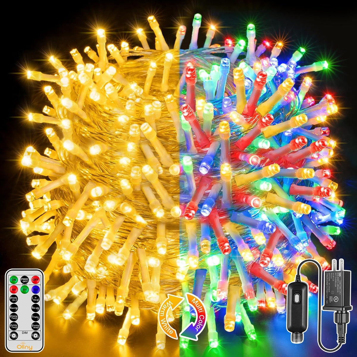 210FT 640LED Color Changing Christmas Lights