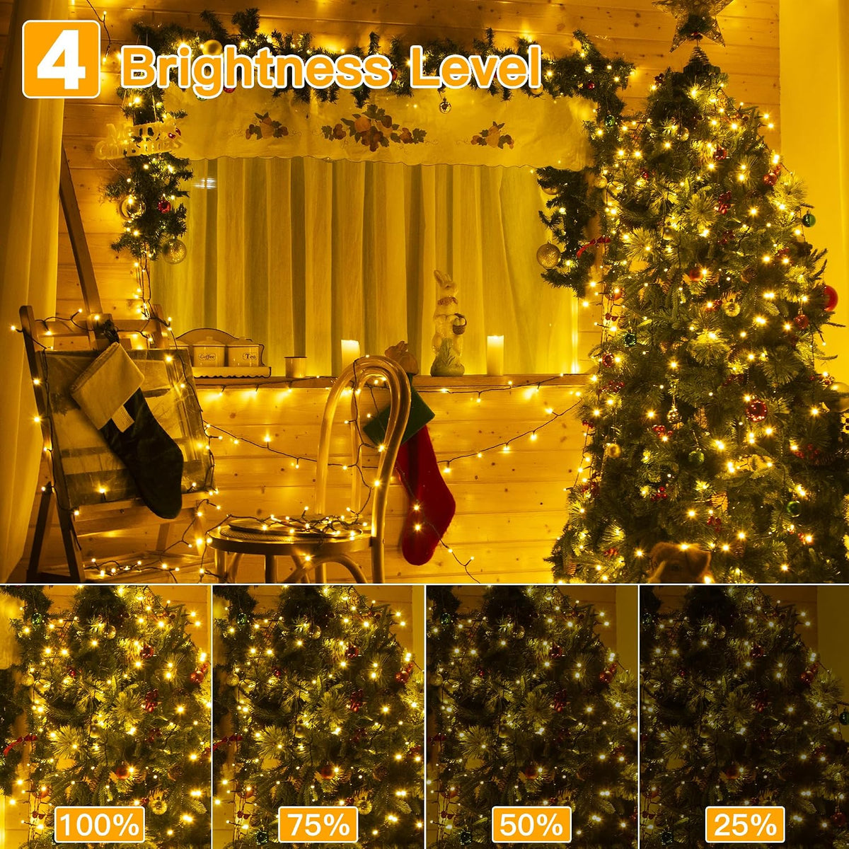 210FT 640LED Color Changing Christmas Lights