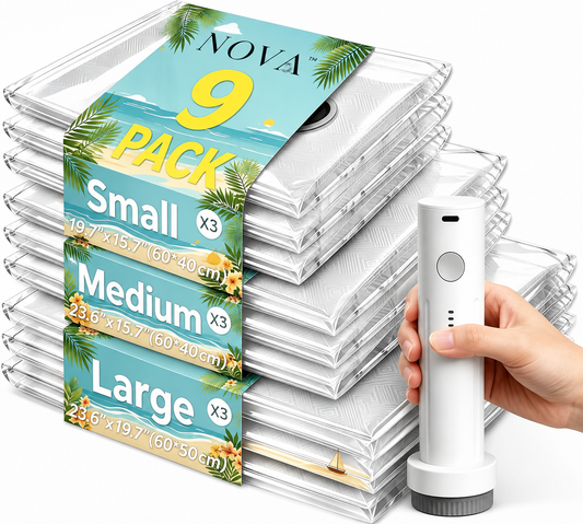 NOVA™️  Vacuum Bags with Electric Pump (9 Pack)