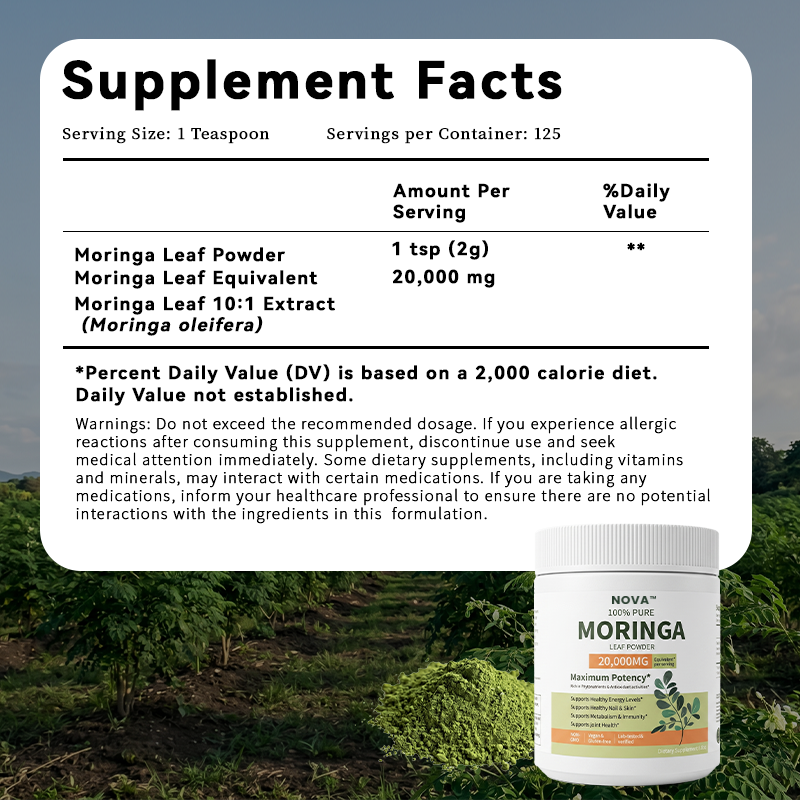 NOVA™️ 100% Pure Moringa Leaf Powder