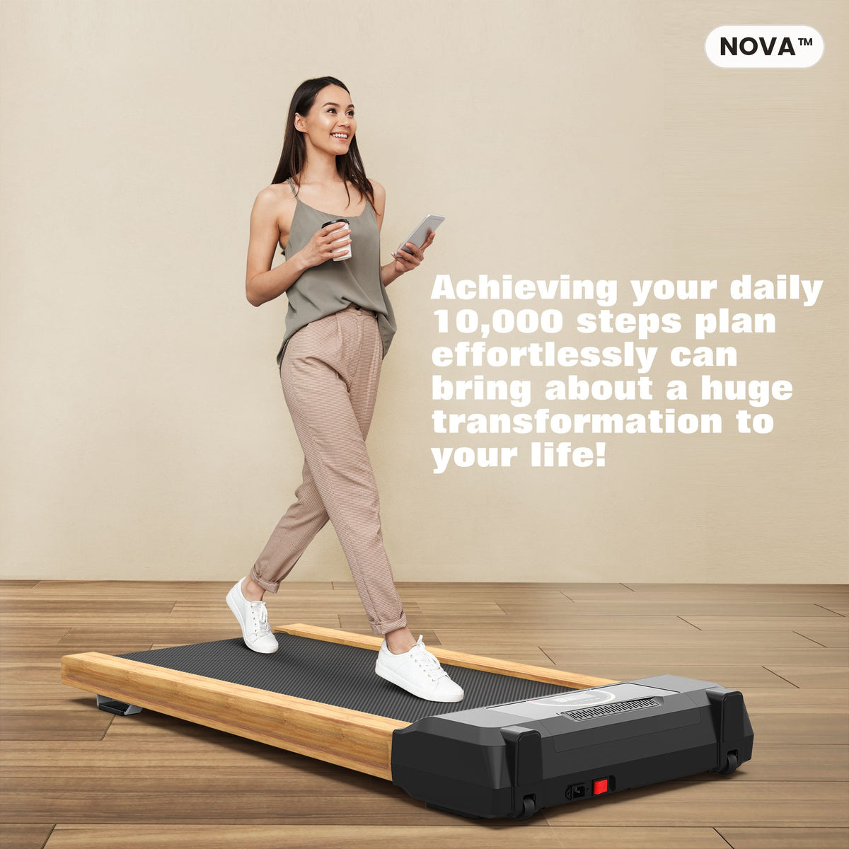NOVA™ Premium Wooden Walking Pad