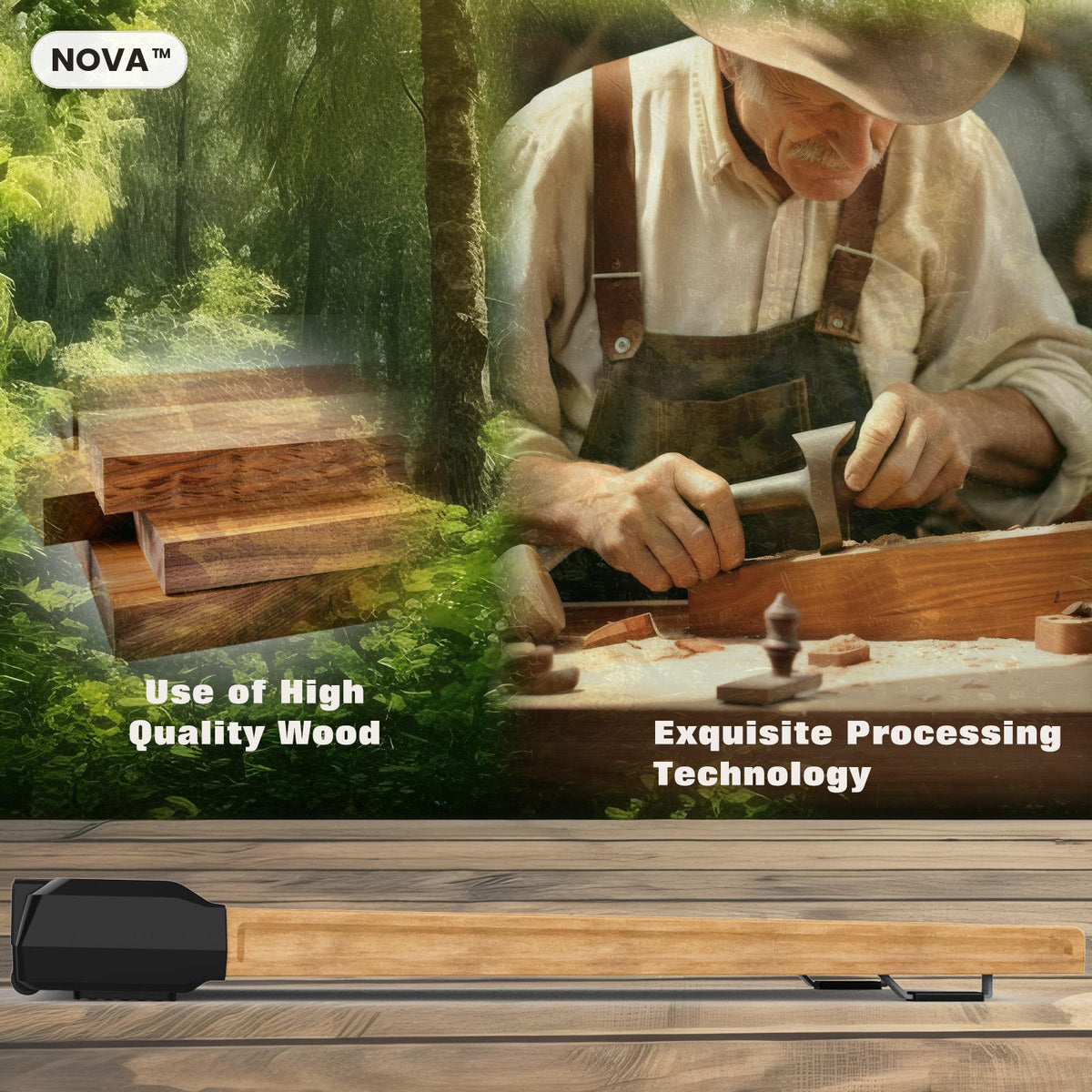 NOVA™ Premium Wooden Walking Pad