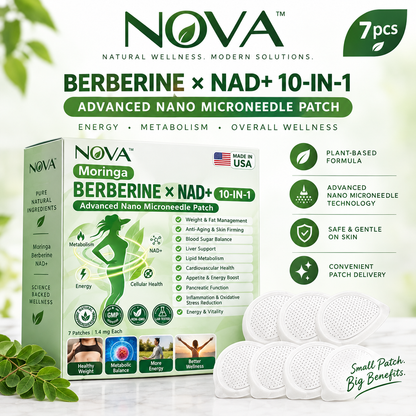 NOVA™ Berberine × NAD+ 10-in-1 Advanced Patches (7-Pack)