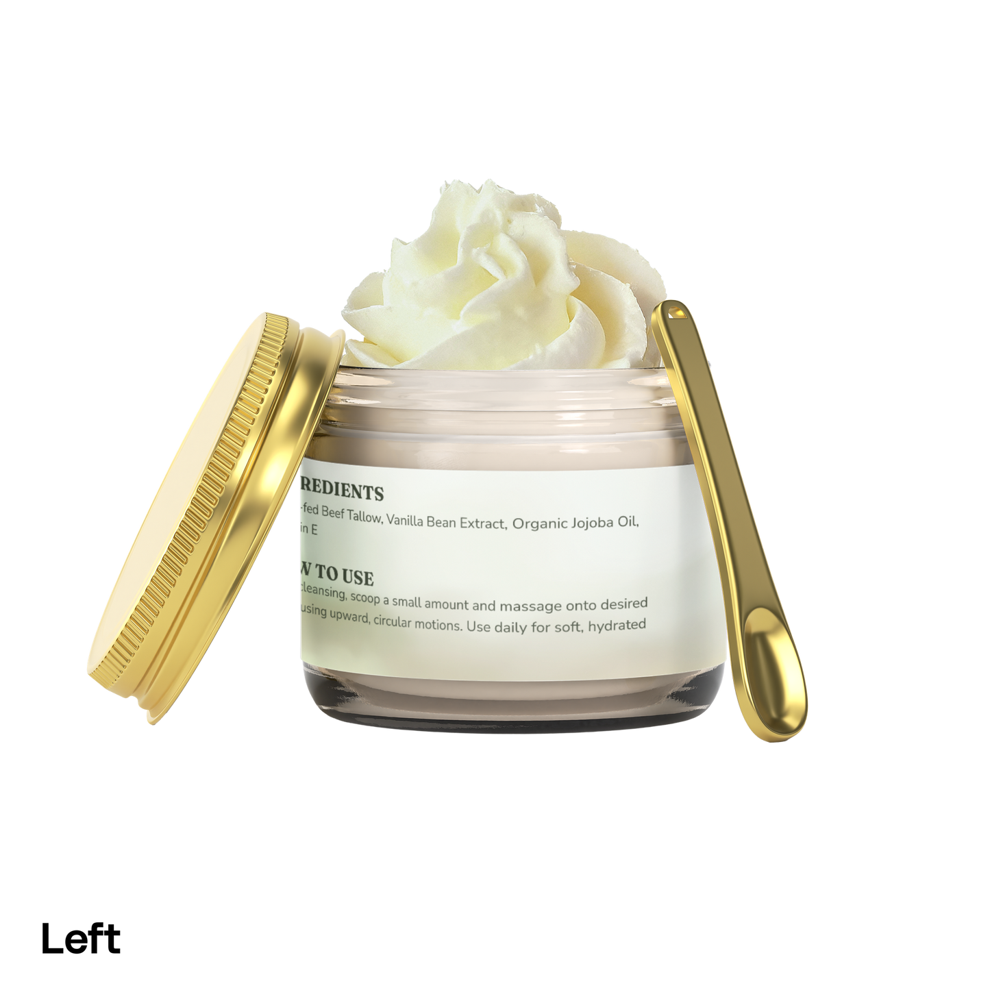 Whipped Grass-Fed Tallow Balm with Vanilla Bean