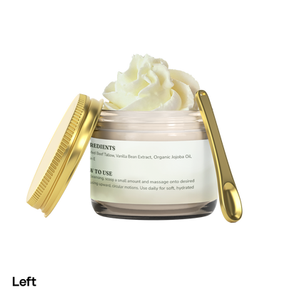 Whipped Grass-Fed Tallow Balm with Vanilla Bean