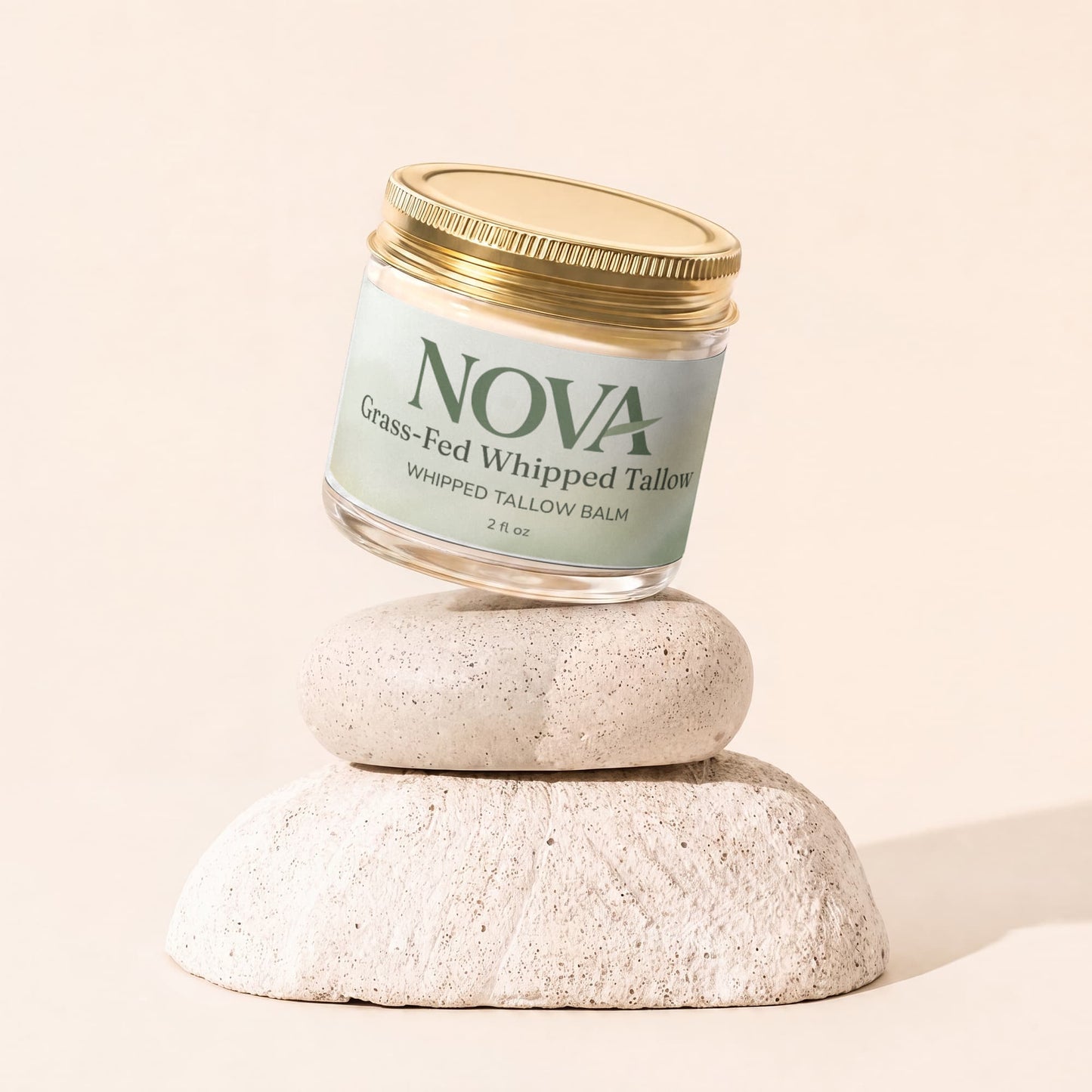 Whipped Grass-Fed Tallow Balm with Vanilla Bean