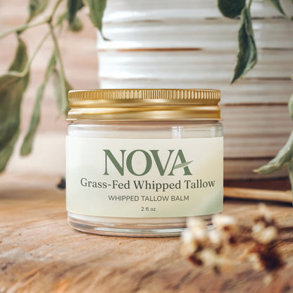 Whipped Grass-Fed Tallow Balm with Vanilla Bean
