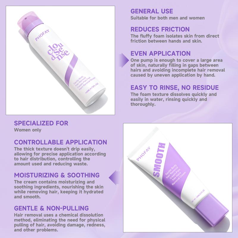 Pain-Free Hair Removal Cream set for all skin type