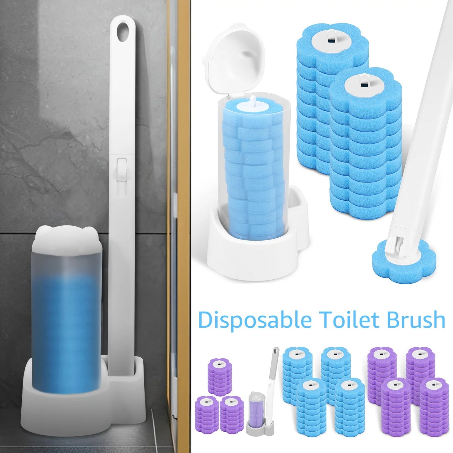 Hygiene Toilet Brush With Refills