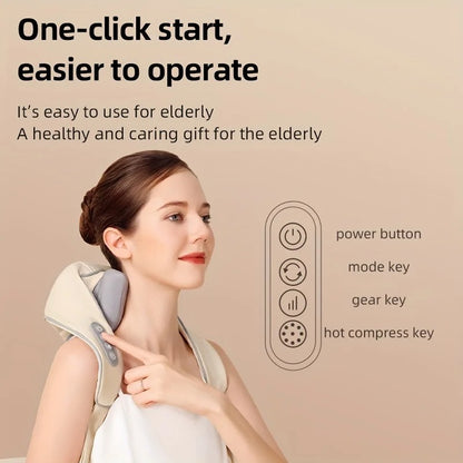 Electric Neck And Shoulder Kneading Massage Pillow