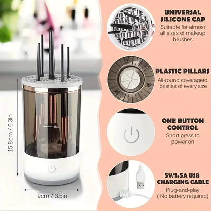 NOVA™ 3 In 1 Electric Portable Makeup Brush Cleaner