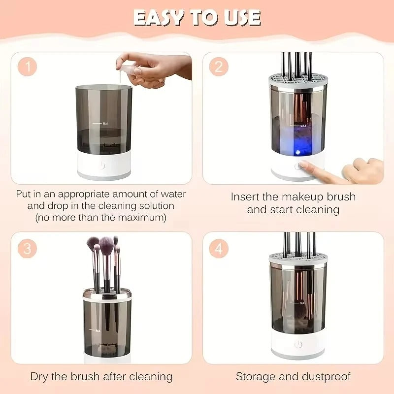 NOVA™ 3 In 1 Electric Portable Makeup Brush Cleaner