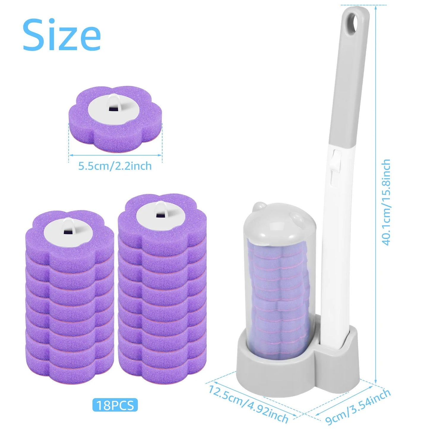 Hygiene Toilet Brush With Refills