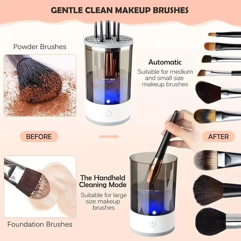 NOVA™ 3 In 1 Electric Portable Makeup Brush Cleaner