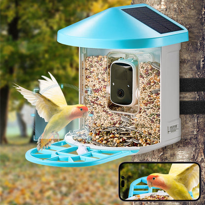 NOVA™ Smart Bird Feeder with AI Camera – Solar Powered, 2K HD