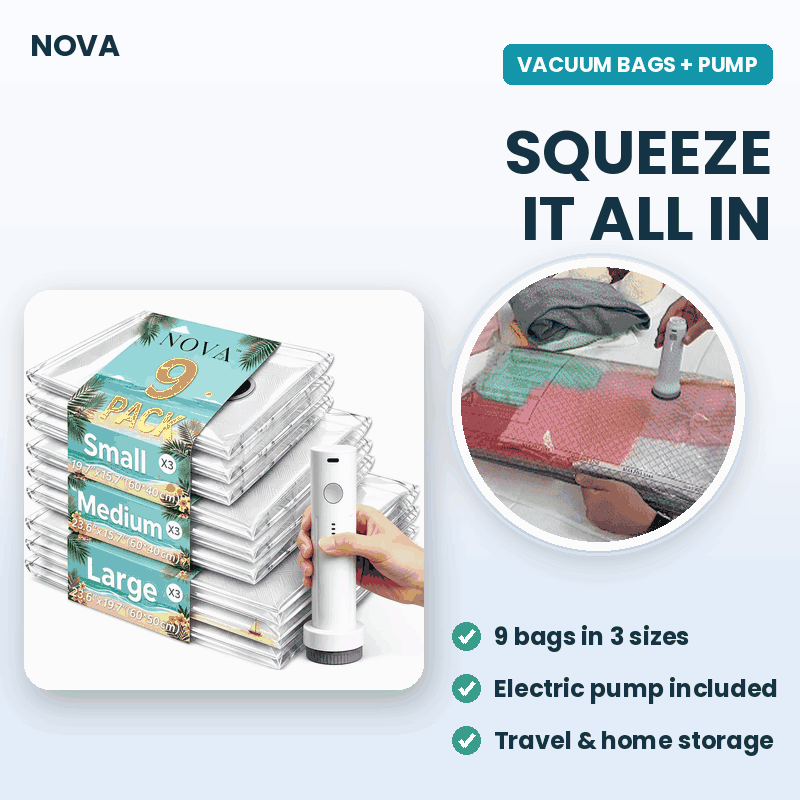 NOVA™️  Vacuum Bags with Electric Pump (9 Pack)